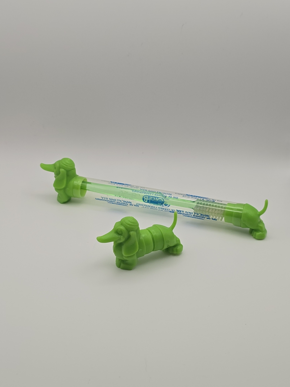 Vintage Light green Dachshund / Doxen Dog Toothbrush Holder Cap